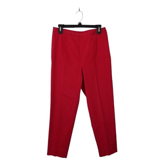 Harold's Vintage Red Twill Flat Front Capri Pants Size 10 No pockets 8 0307 - Picture 8 of 8